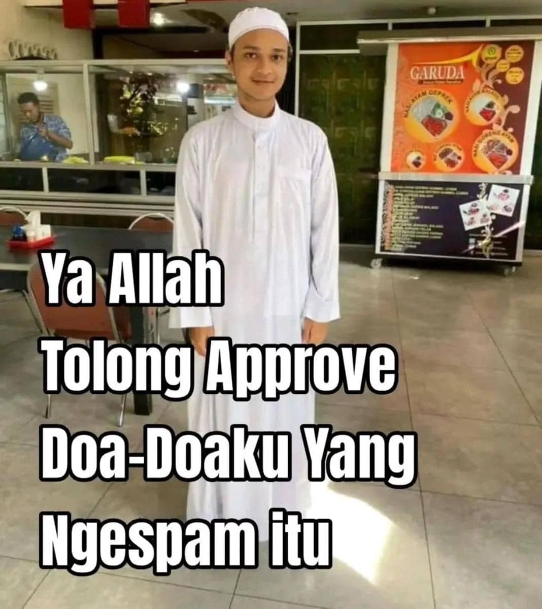 meme doa orang pasrah