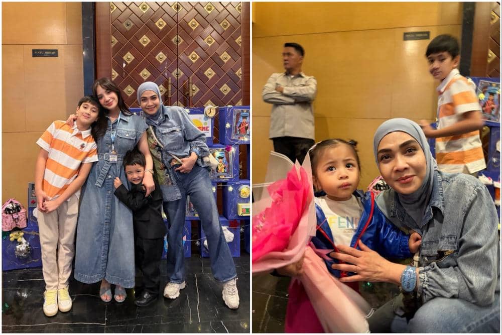10 Potret Rieta Amilia Hadir di Acara Sekolah para Cucu, Bangga!