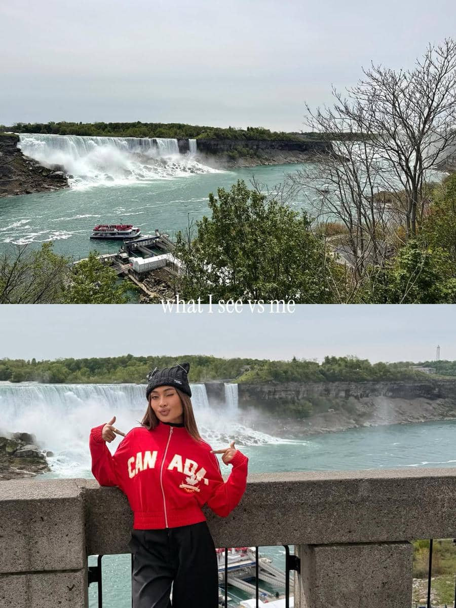 Novia Bachmid liburan di Canada