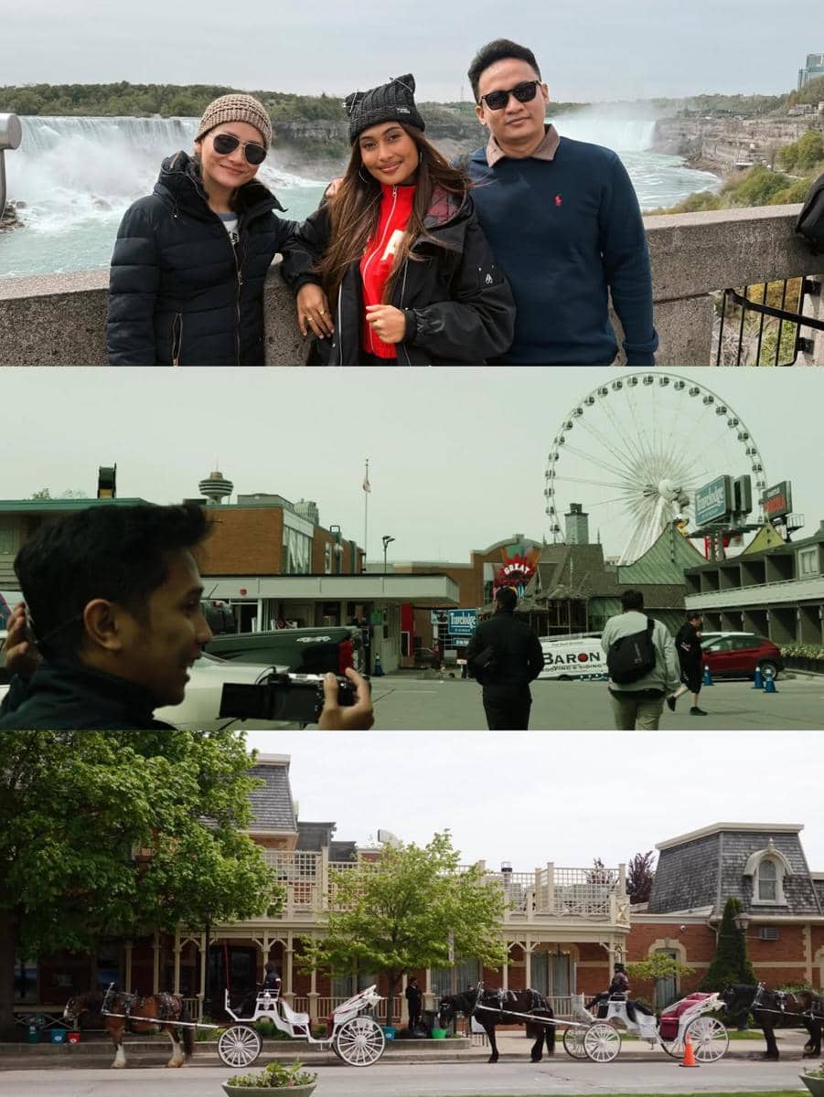 Novia Bachmid liburan di Canada