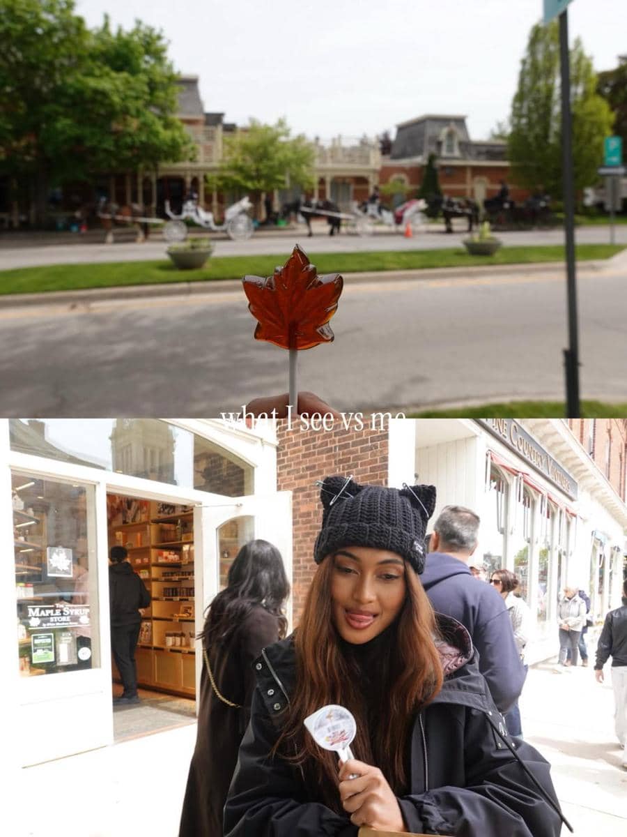 Novia Bachmid liburan di Canada