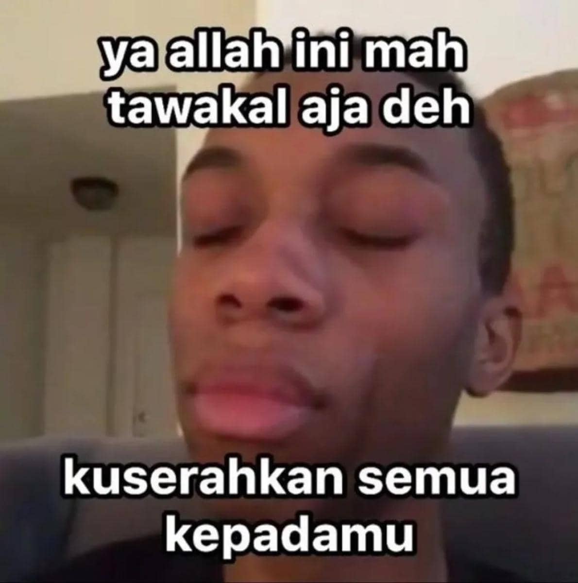 meme doa orang pasrah