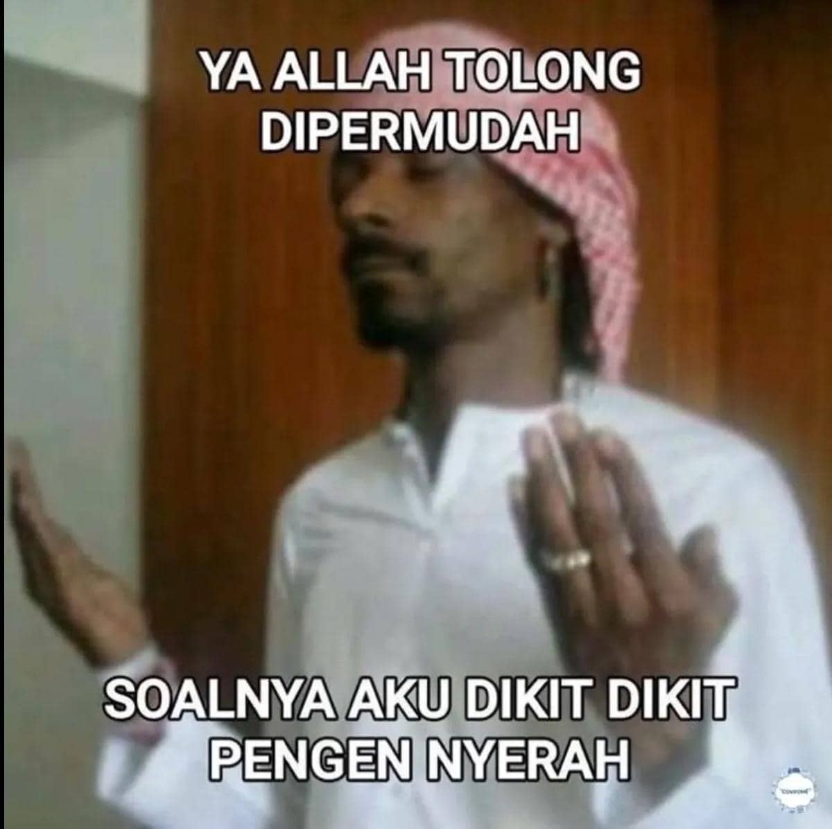meme doa orang pasrah