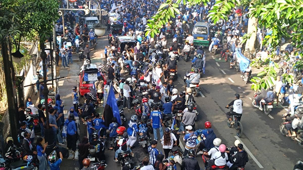 2.883 Personel Amankan Pawai Persib dari Gedung Sate hingga Asia Afrika