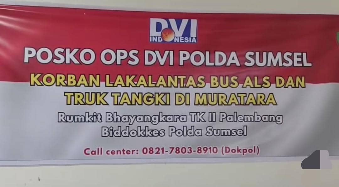 identifikasi jenazah korban bus ALS di Muratara.
