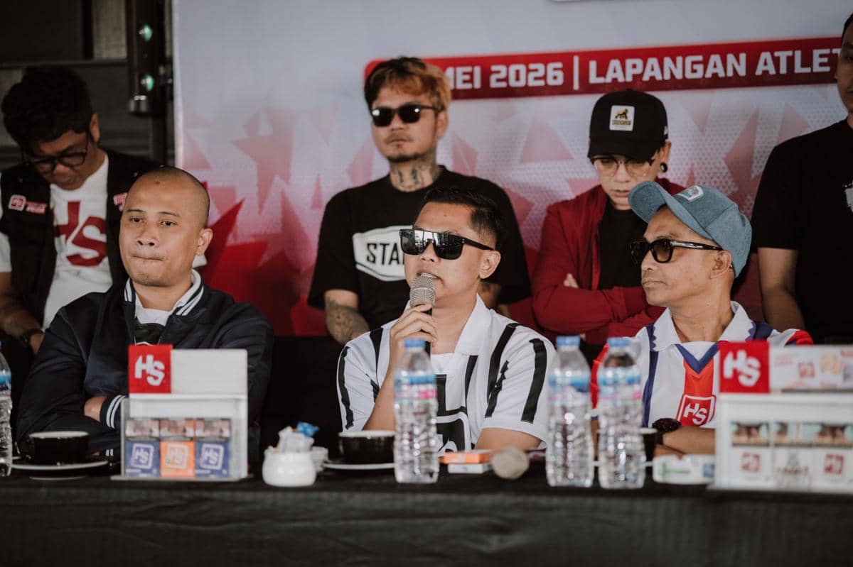 Konser HS Hey Slank 'Berani Kita Beda Tour' sesi ketujuh digelar di Jakabaring, Palembang. (Dok.HS)