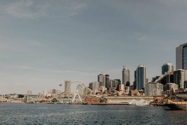 Potret Seattle Waterfront, Seattle, Washington, Amerika Serikat