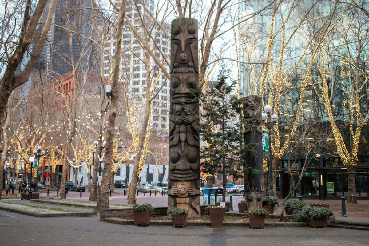 Potret Pioneer Square di Seattle, Washington, Amerika Serikat