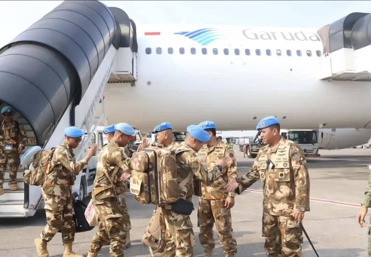 352 Prajurit TNI yang Telah Tuntaskan Misi UNIFIL Tiba di Indonesia