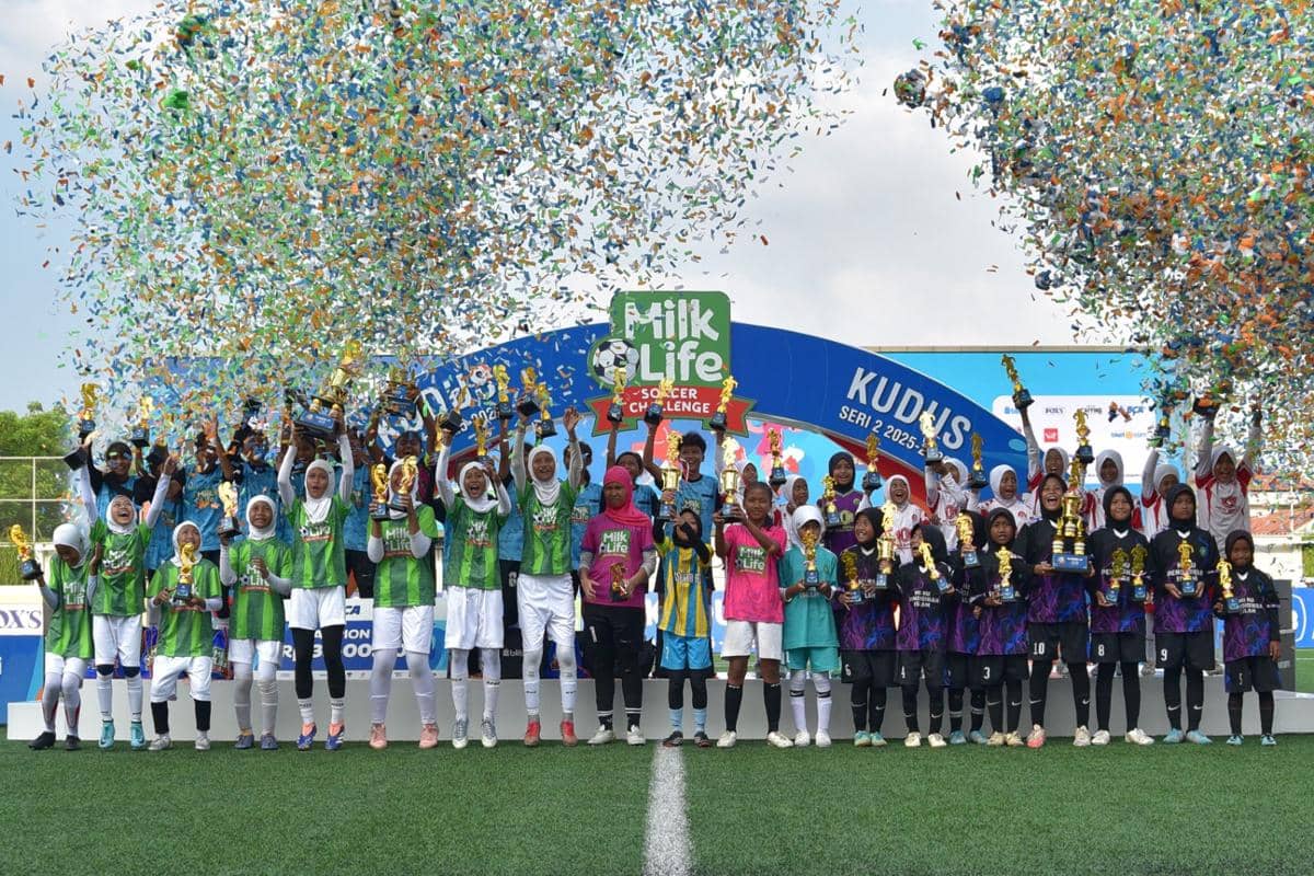 Para pemenang MilkLife Soccer Challenge (MLSC) Kudus Seri 2 2025/2026.