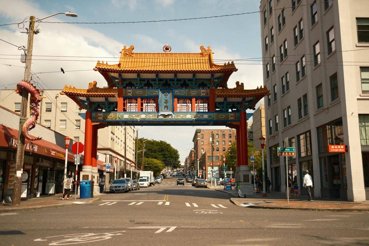 Potret International District atau Chinatown, Seattle, Washington, Amerika Serikat