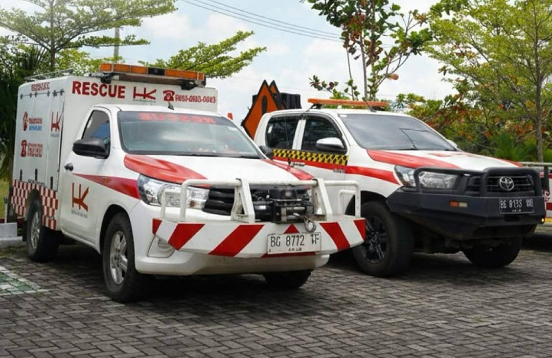 Salah satu layanan di jalan Tol Palembang-Betung.