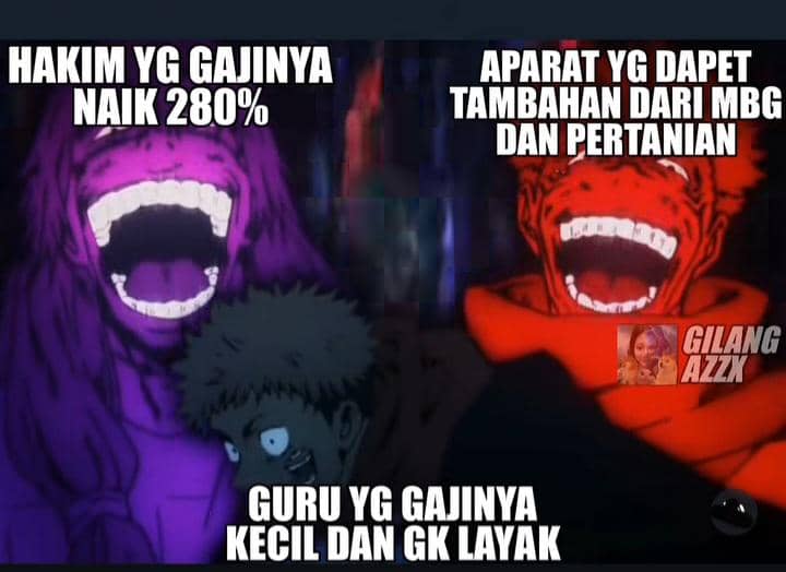 meme gaji guru
