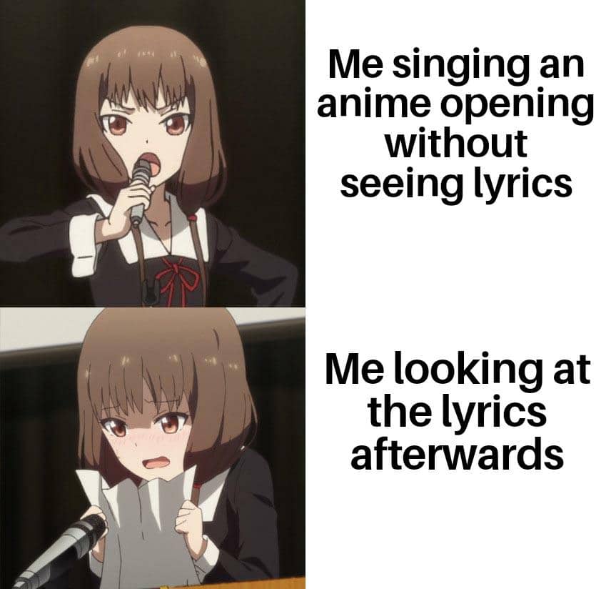 meme anime tentang hal yang relate dengan hidup