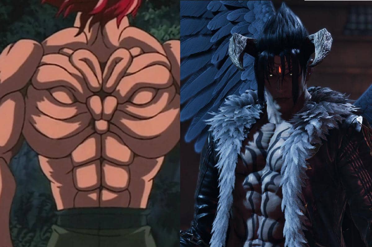 Yujiro Hanma Demon Back dan Jin Kazama Devil Gene
