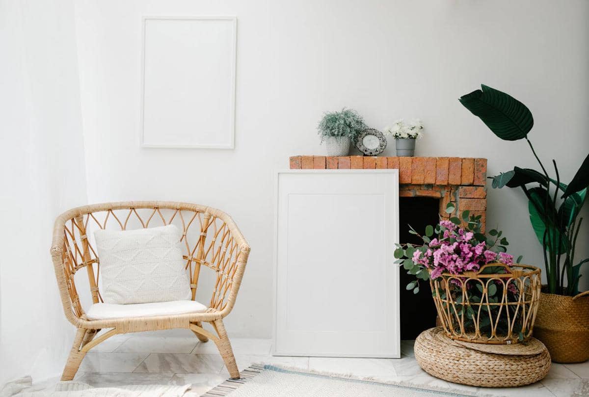 ilustrasi furnitur rotan