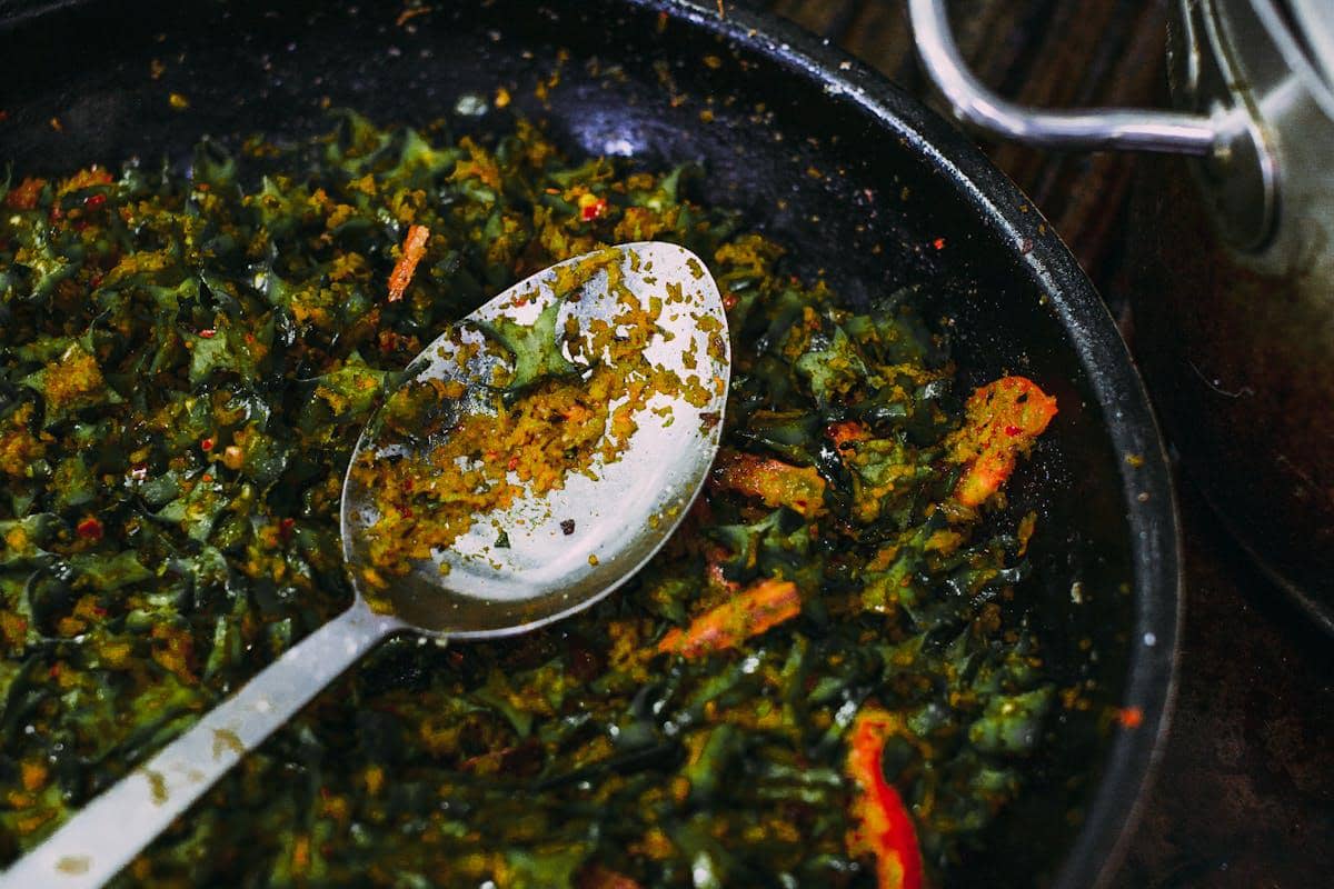 ilustrasi masak daun pepaya