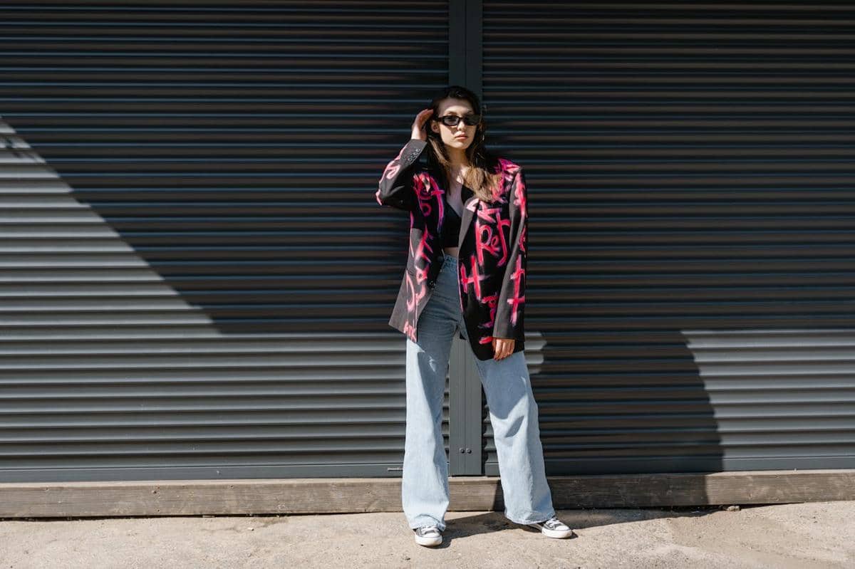 Ilustrasi oversized blazer