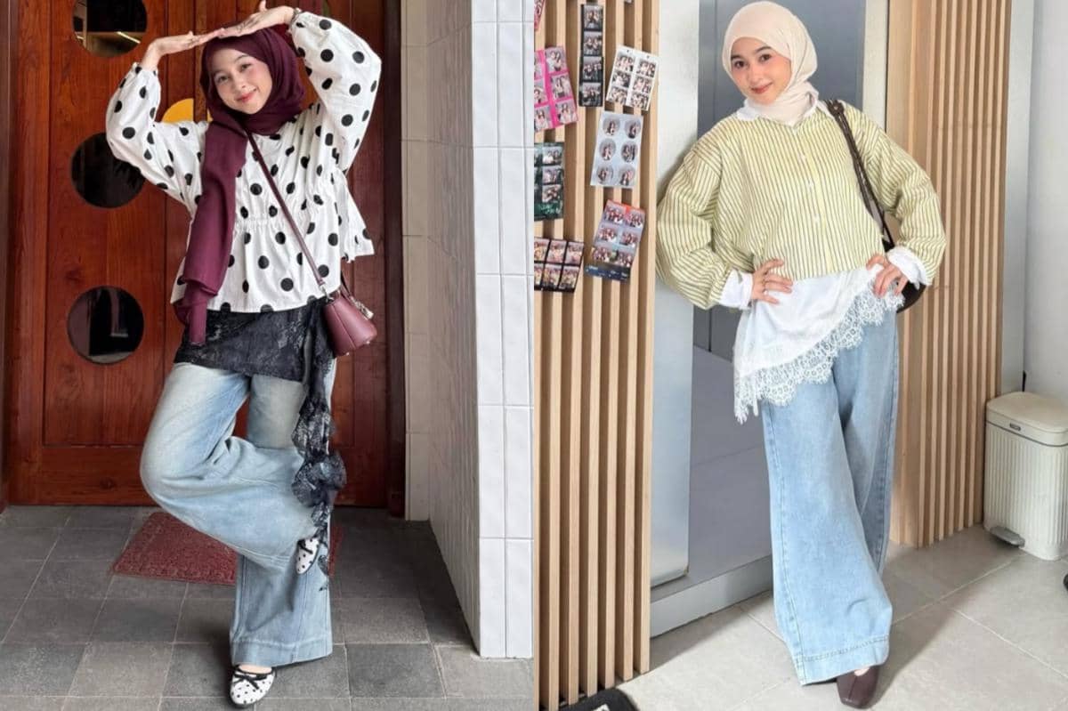 7 Mix and Match Blue Jeans ala Syindi Lucia, Look-nya Trendi!
