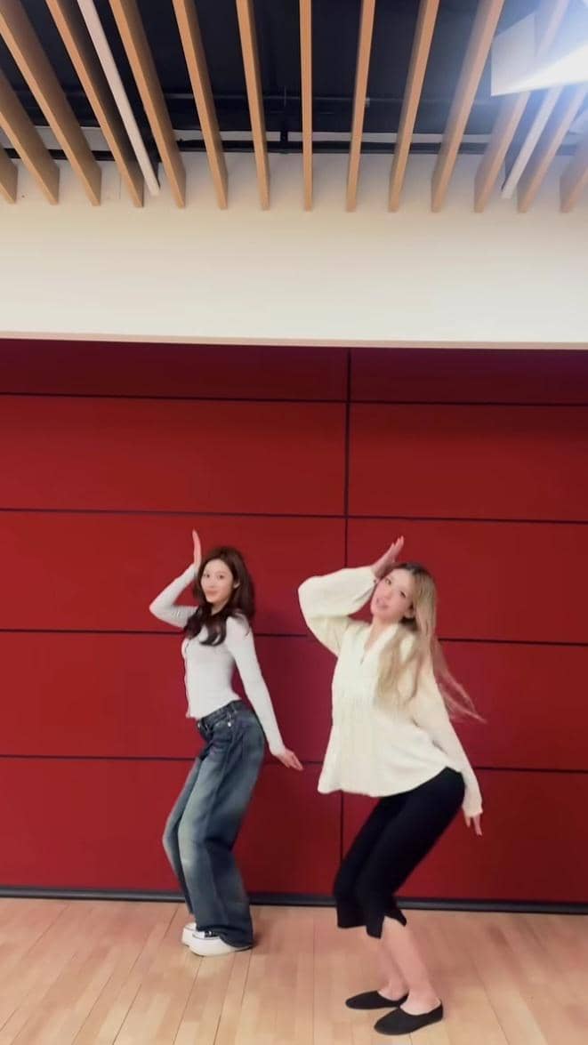 cuplikan Sana TWICE ikut dance challenge Suddenly I.O.I