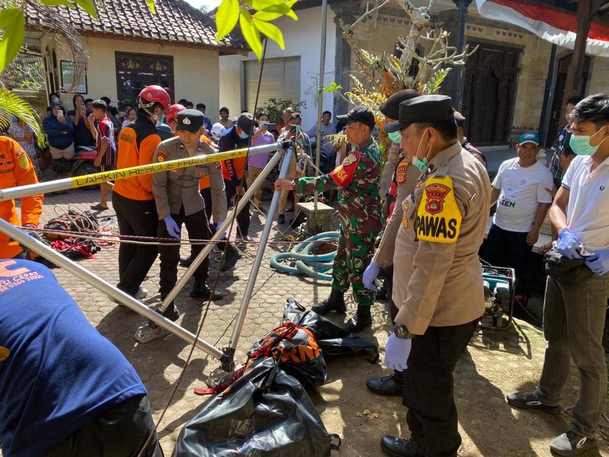 ODGJ Ditemukan Meninggal di Sumur Kantor Desa Bunga Mekar Klungkung