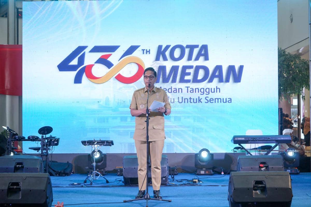 Logo HUT ke-436, Karya Desainer Lokal Usung Filosofi Medan Tangguh