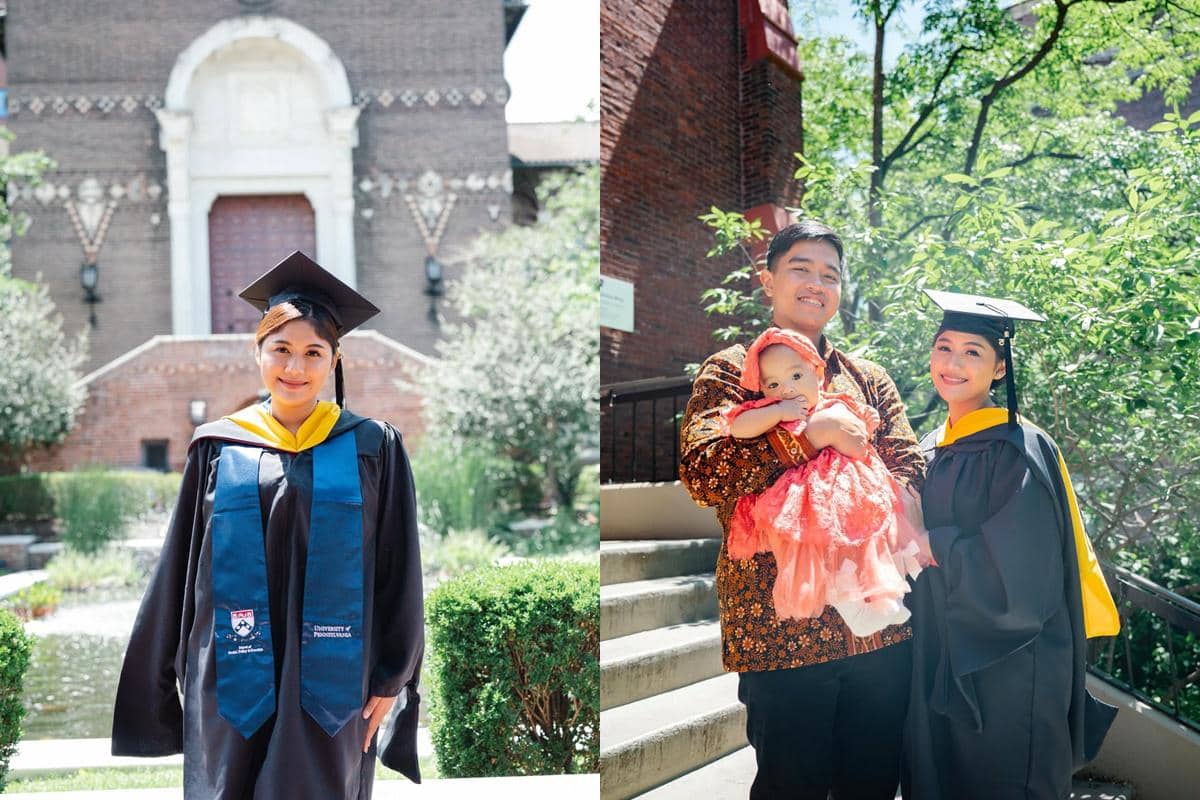 7 Potret Erina Gudono Wisuda S2 di AS, Perdana Tunjukkan Wajah Anak