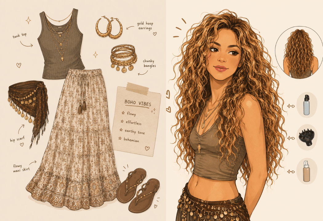 Starter Pack Gen Z untuk yang Mau Meniru Style Shakira, Ikonik Banget!
