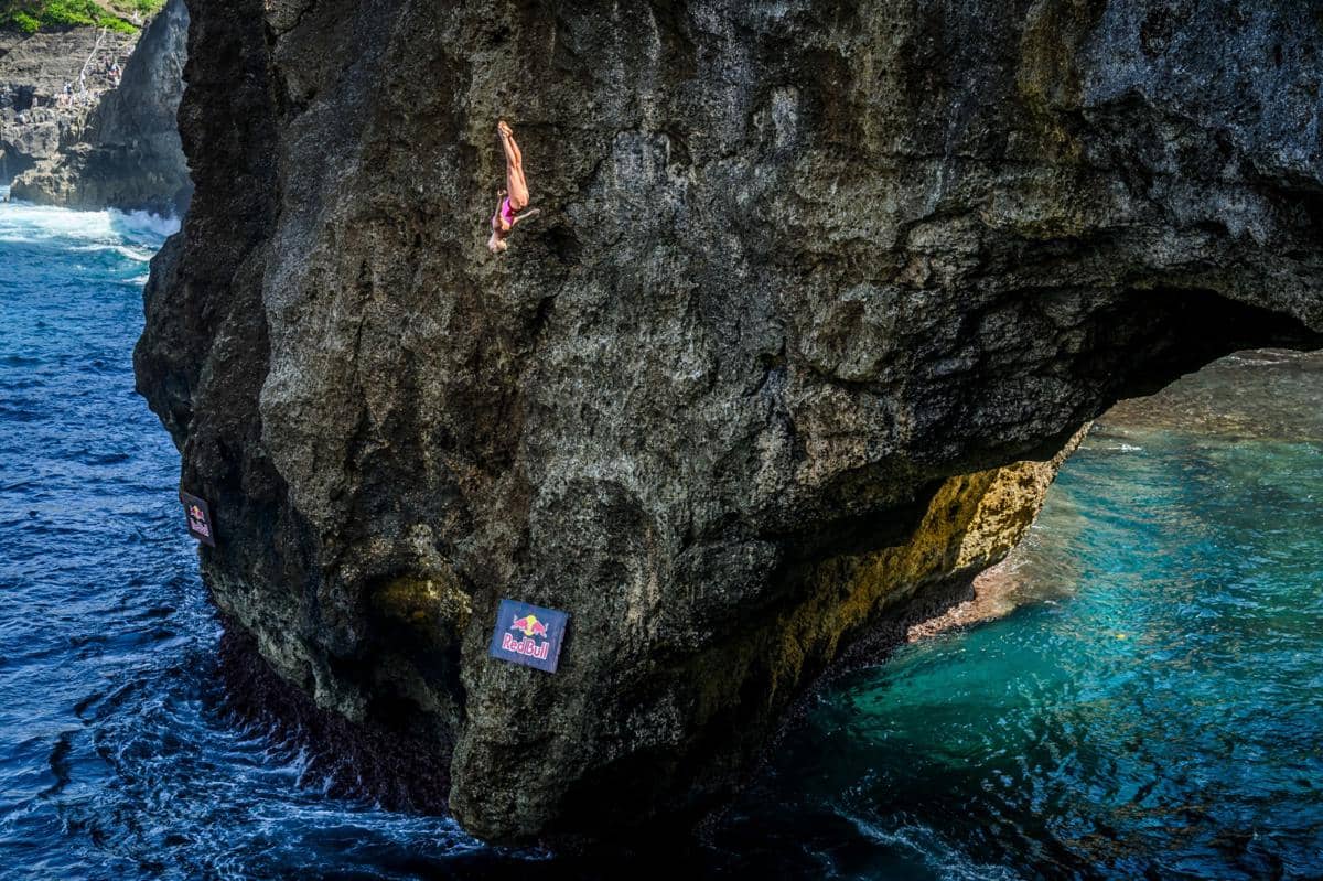 Rhiannan Iffland dalam Red Bull Cliff Diving 2026 di Bali (dok.Istimewa)