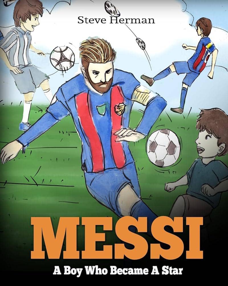 Cover buku Messi: A Boy Who Became A Star by Steve Herman (foto via Amazon)
