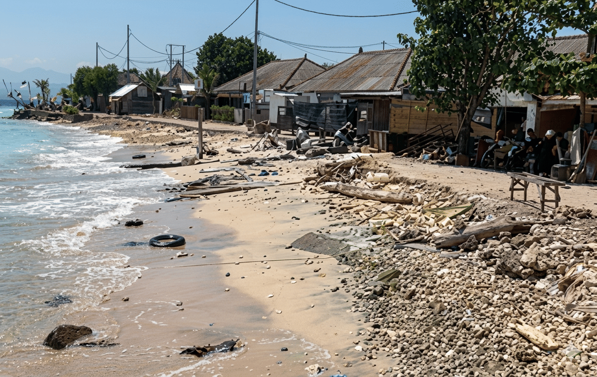 Abrasi Pantai Banjar Nyuh Kian Parah, Geobag Penahan Ombak Hanyut