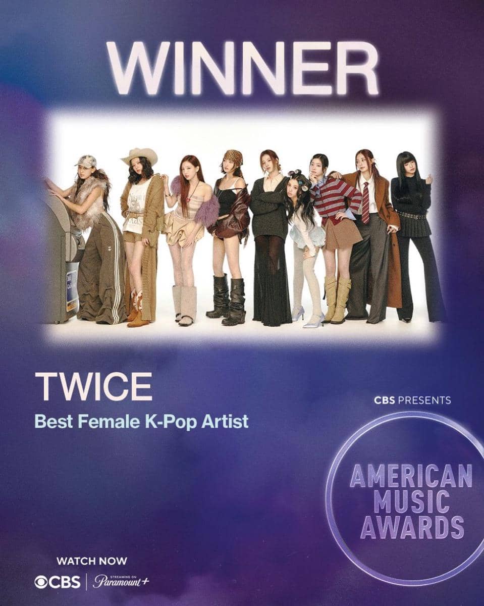 TWICE menang di American Music Awards 2026
