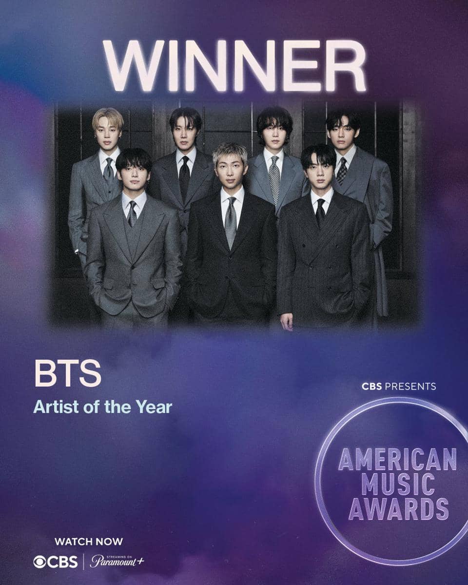 BTS menang di American Music Awards 2026