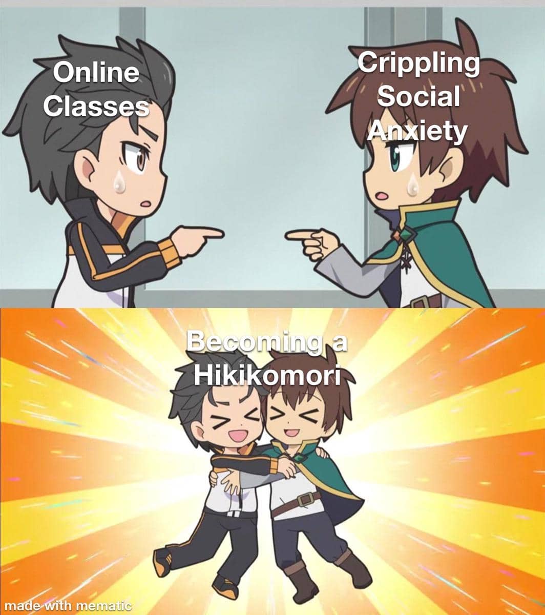 meme anime tentang sekolah