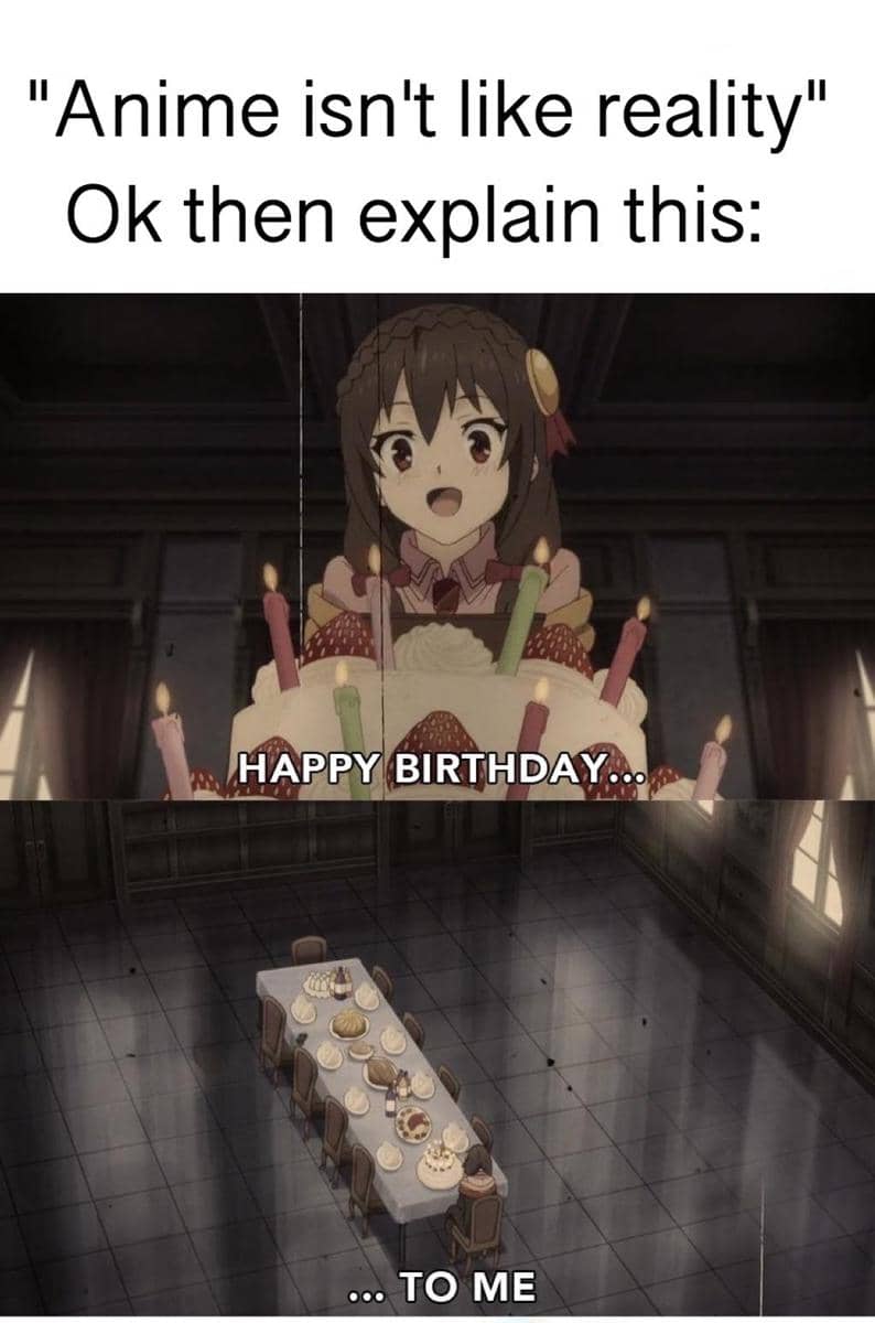 meme anime tentang makanan manis