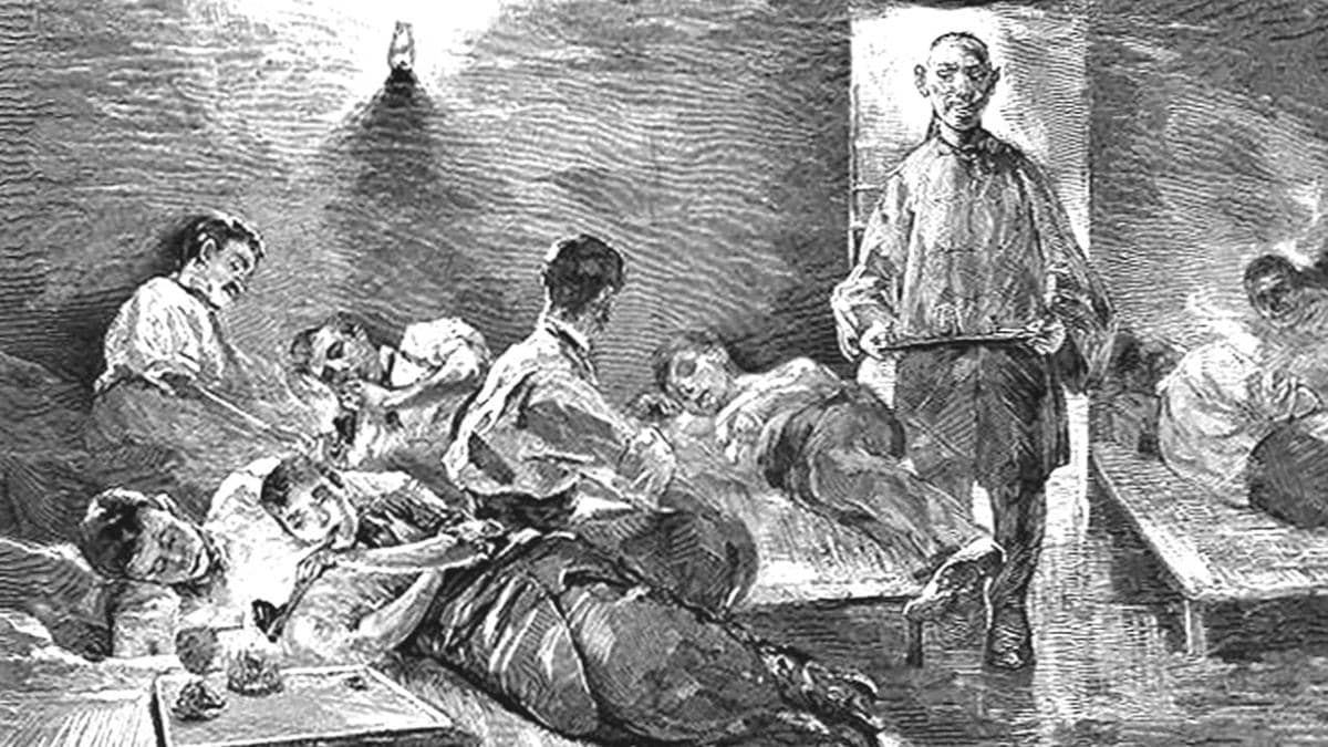 Ilustrasi kecanduan opium