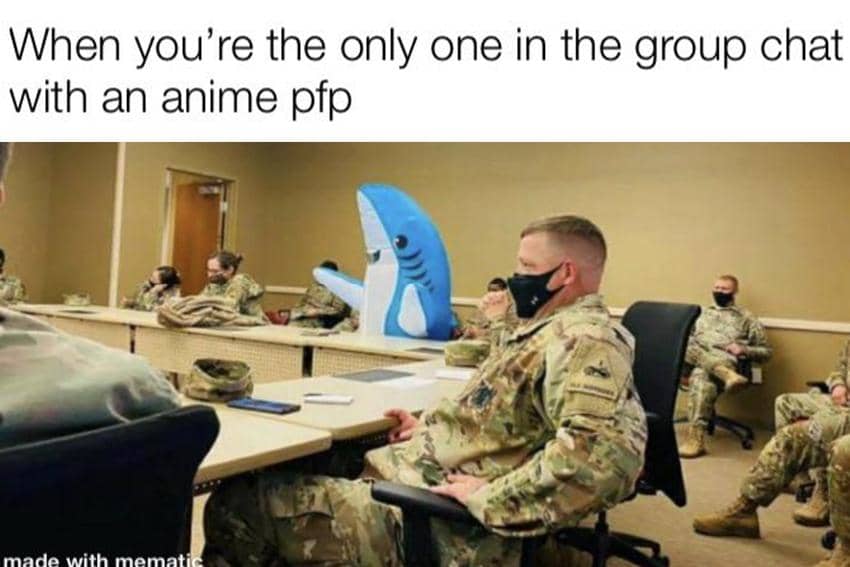 7 Meme Anime tentang Grup Chat, Pakai Foto Profil Anime