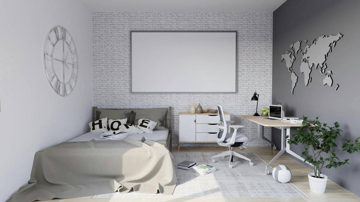 meja belajar di kamar anak