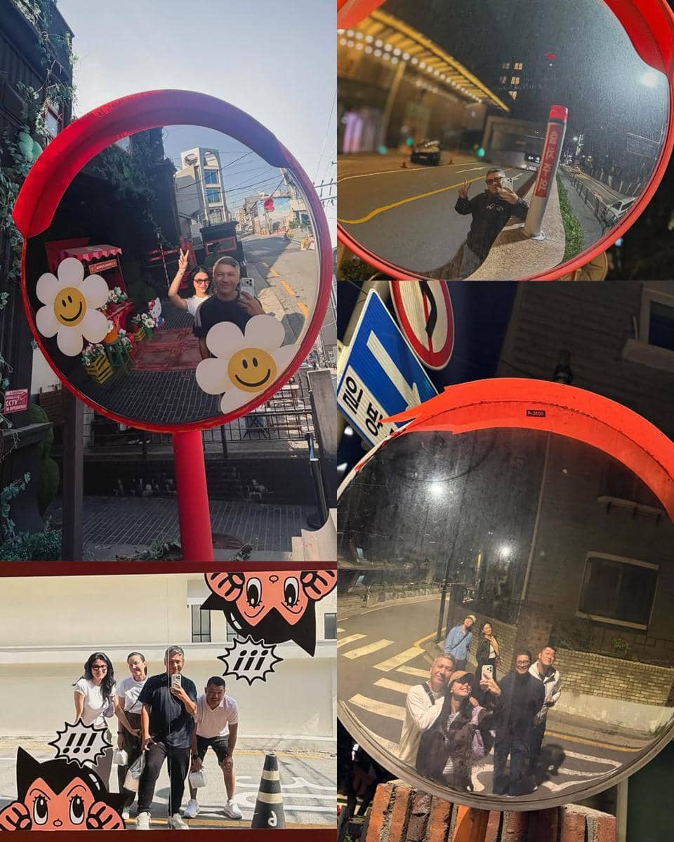 Gading Marten liburan di Korea Selatan.