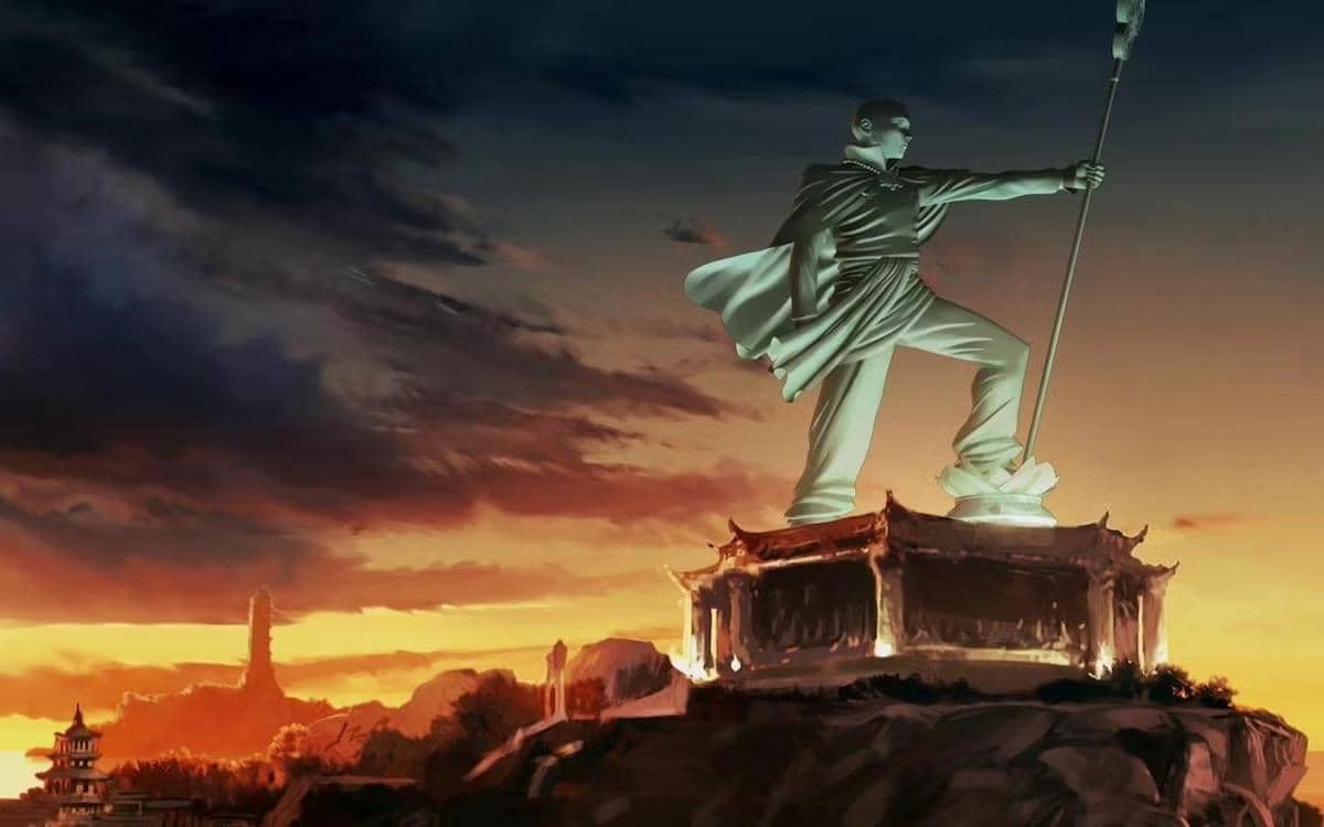 Republic City di Avatar Korra Patung Aang 1.jpg