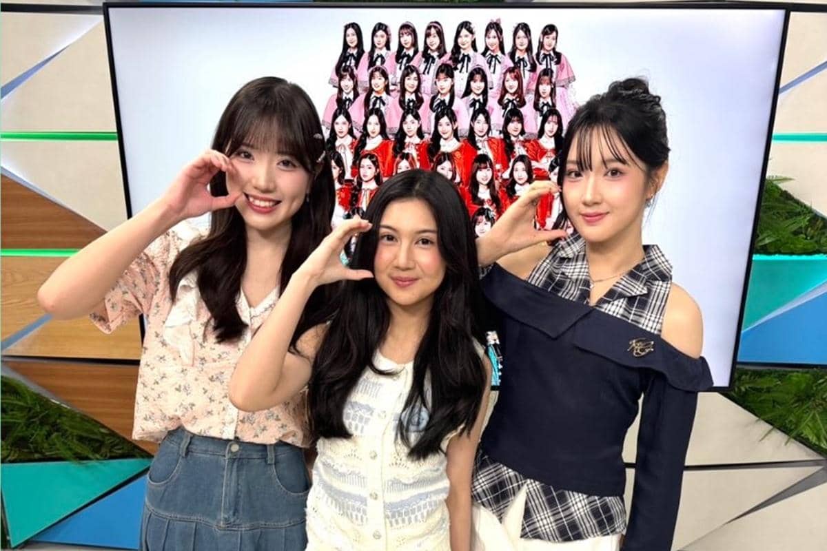 7 Potret Gracie, Delynn, dan Anindya JKT48 di Acara TV Jepang CATCHY
