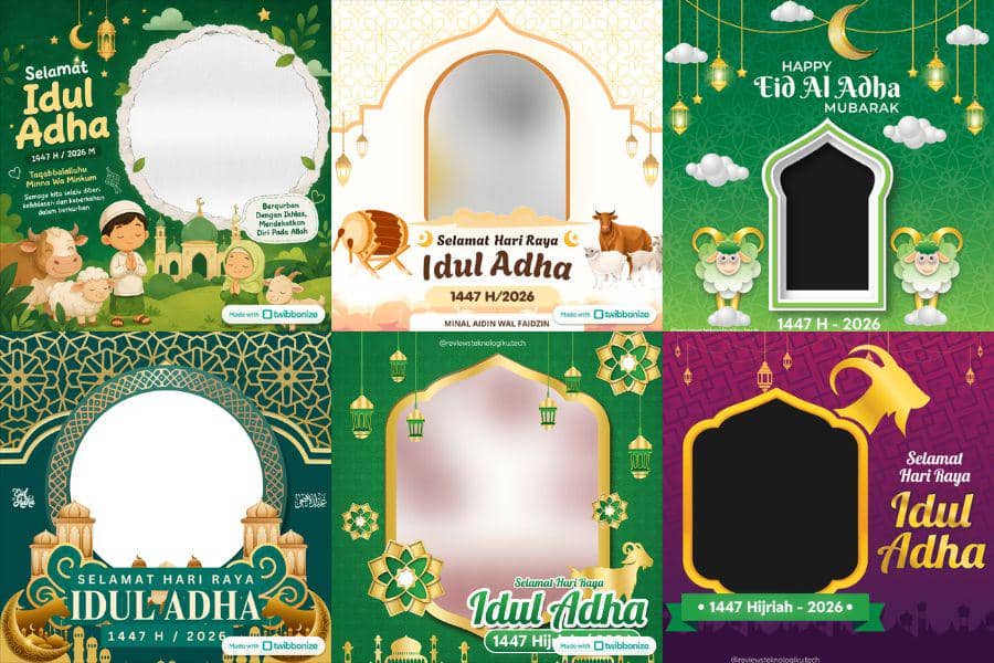 22 Twibbon Idul Adha 2026, Bisa Langsung Pakai!