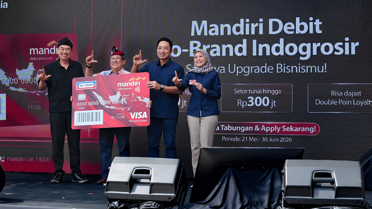 Bank Mandiri dan Indogrosir Luncurkan Kartu Mandiri Debit Co-Brand