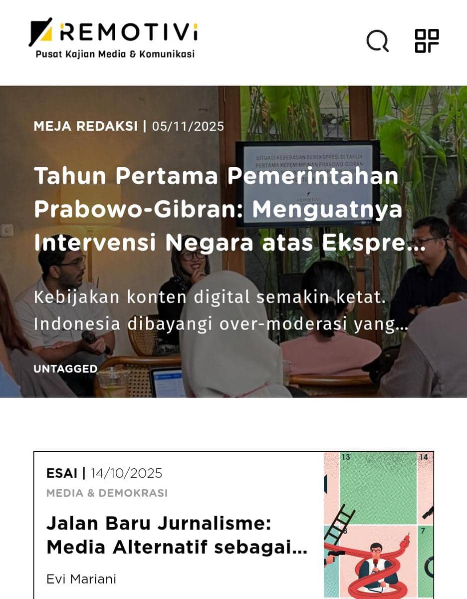 Remotivi: Tuduhan Agen Asing Berulang Dipakai Bungkam Kritik Publik