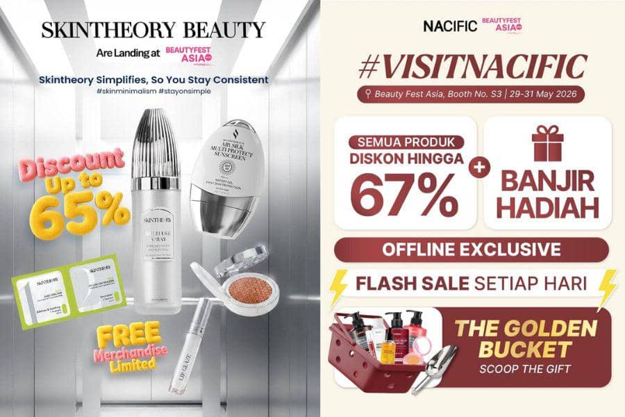 Daftar Diskon Makeup di BeautyFest Asia 2026, Siap Kalap?