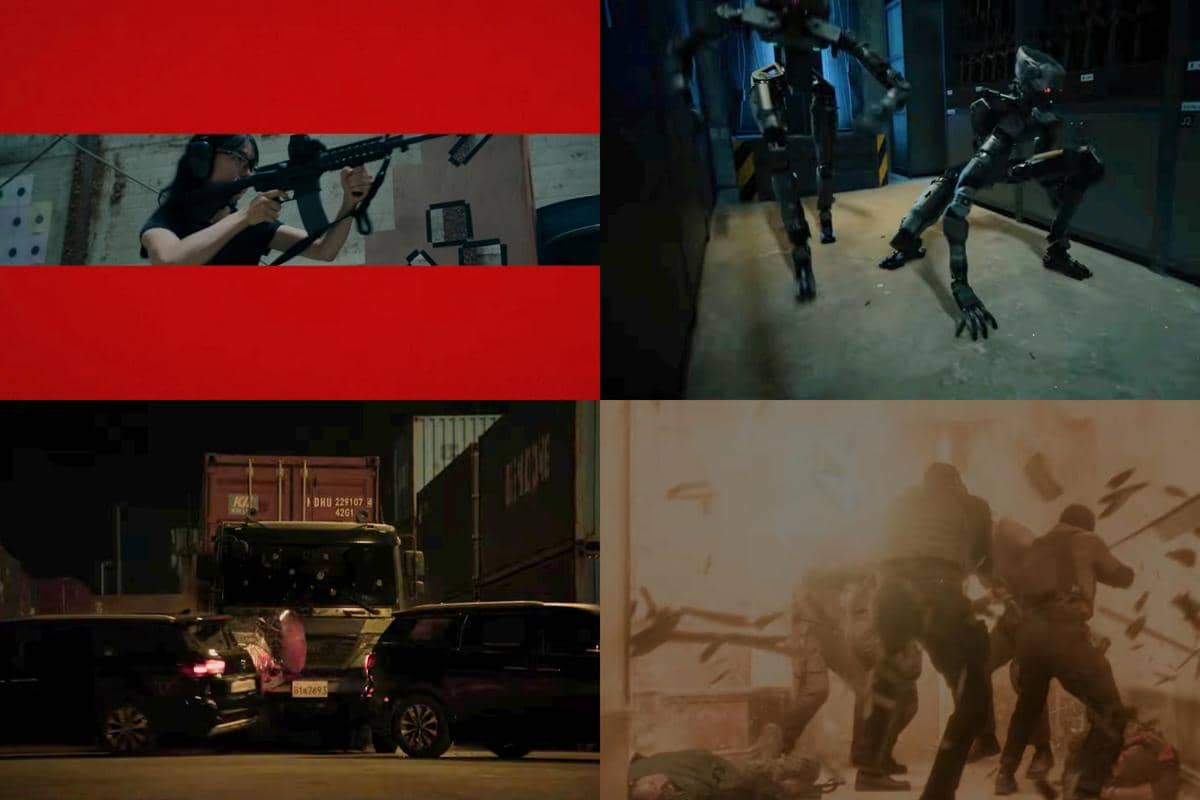 Cuplikan pre-teaser trailer A Shop for Killers season 2 menampilkan adegan aksi dengan senjata, robot tempur, tabrakan mobil, dan ledakan.
