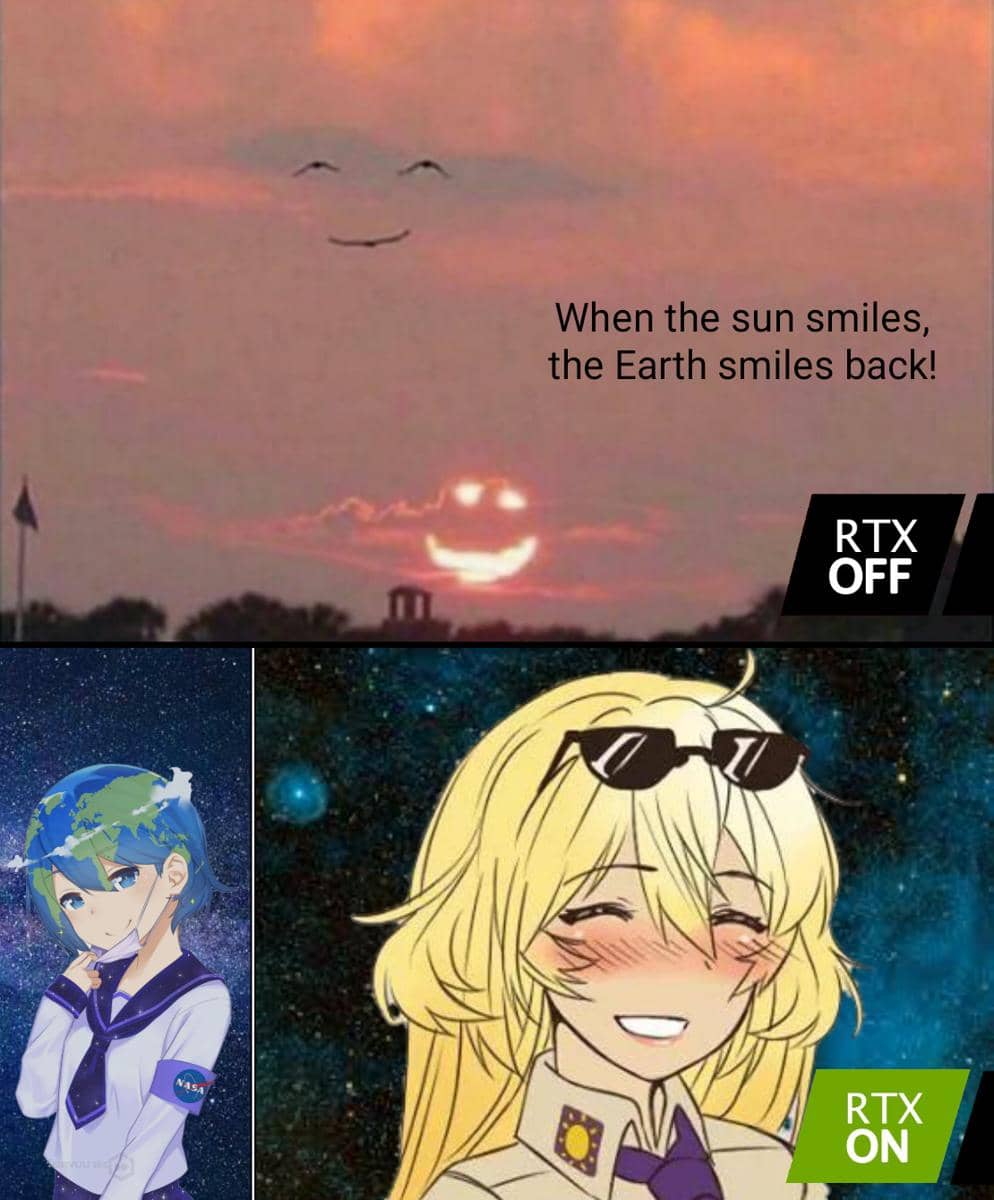 meme anime tentang senyum