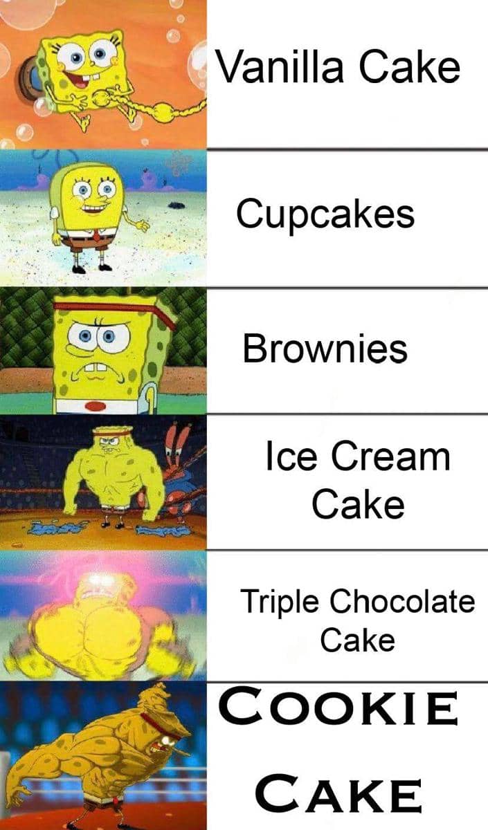 meme kartun tentang makanan manis