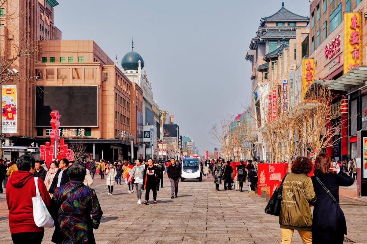 Suasana di Kota Beijing, China.