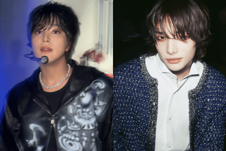 Haechan NCT dan Hyunjin Stray Kids (instagram.com/haechanahceah | instagram.com/hynjinnnn)